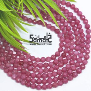 فرع عقيق فاسيت faceted مقاس 4- طول الفرع من 37ل38 سم بالتقريب- بينك- كود W