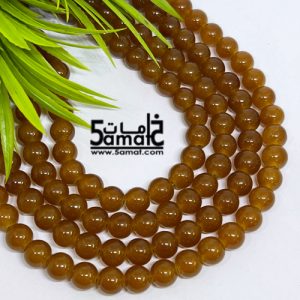 فرع خرز مرمر دبل زجاج مقاس 8 – لون هافان – في حدود 100 حبه