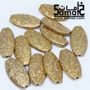 خرز أكريلك عنبه حجم ضخم  ذهبي مط- 20 جرام