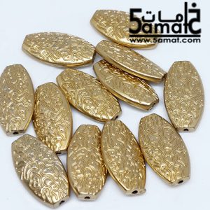خرز أكريلك عنبه حجم ضخم  ذهبي مط- 20 جرام