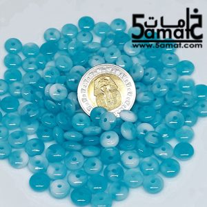 خرز أكريلك ترمسه رخامي -لبني- 20 جرام