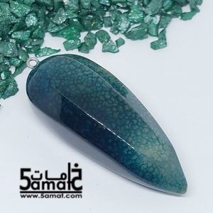 دلايه عقيق مصقول غير متكرره  بتعليقه معدن- كودWN20262