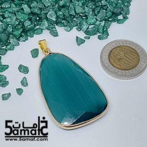 دلايه عقيق مصقول غير متكرره  بتعليقه معدن- كودWN20262
