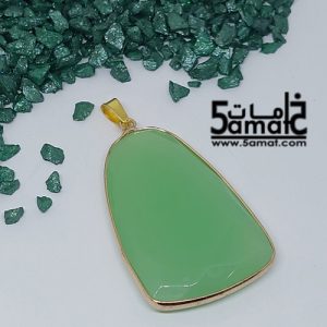 دلايه عقيق مصقول غير متكرره  بتعليقه معدن- كودWN20262