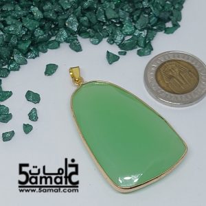 دلايه عقيق مصقول غير متكرره  بتعليقه معدن- كودWN20262