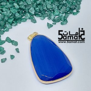 دلايه عقيق مصقول غير متكرره  بتعليقه معدن- كودWN20262