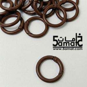 قفل حلقه سهل الفتح قطر 2.4 سم – لون بني
