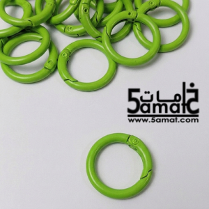 قفل حلقه سهل الفتح قطر 2.4 سم – لون أخضر زاهي