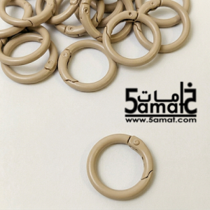 قفل حلقه سهل الفتح قطر 2.4 سم – لون بيج