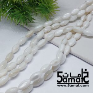 فرع مفرد صدف طبيعي شكل رزه – 10*6 مم