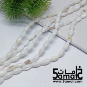 فرع مفرد صدف طبيعي شكل رزه – 9*5 مم