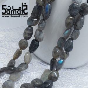فرع مفرد لابرادوريت Labradorite – حبات متوسطه روك غير منتظمه – من 36 ل38 سم – كود AG2026