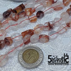 فرع كوارتز  Hematite Quartz- Inclusion Quartz- حبات متوسطه روك غير منتظمه – من 36 ل38 سم – كود AG2026