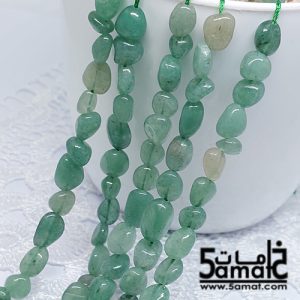 فرع مفرد أفنتورين أخضر -Green Aventurine- حبات صغيره  روك غير منتظمه – من 36 ل38 سم – كود AG2026