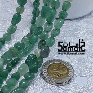 فرع مفرد أفنتورين أخضر -Green Aventurine- حبات صغيره  روك غير منتظمه – من 36 ل38 سم – كود AG2026