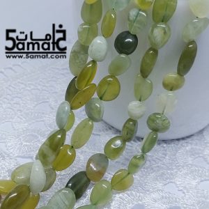 فرع مفرد اليشم – الجاد – Jade- حبات متوسطه روك غير منتظمه – من 36 ل38 سم – كود AG2026