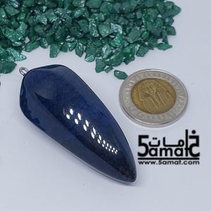 دلايه عقيق مصقول غير متكرره  بتعليقه معدن- كودWN20261