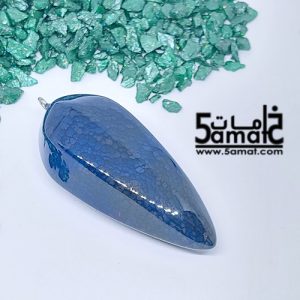 دلايه عقيق مصقول غير متكرره  بتعليقه معدن- كودWN20261
