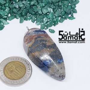 دلايه عقيق مصقول غير متكرره  بتعليقه معدن- كودWN20261