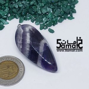 دلايه عقيق مصقول غير متكرره  بتعليقه معدن- كودWN20261