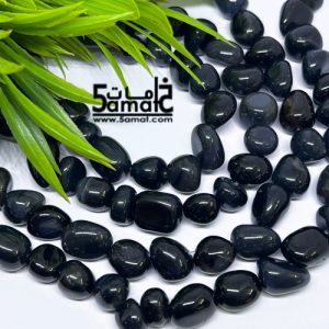 فرع عقيق مفرد- حبات روك غير منتظمه – بنقط عميقه – من 36 ل38 سم – كود AG2026