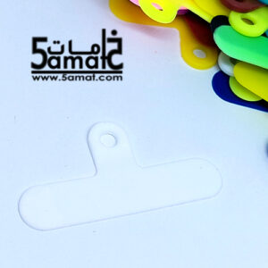 باتش تعليق الهاتف سيليكون – لتعليق سلسله حامل الموبايل – كارت موبايل ستراب- phone tether قطعه واحده- أبيض