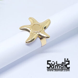 خاتم  ستانلس ذهبي – فري سايز – قابل للتوسيع –  مقاوم للصدأ- موديلات الصيف
