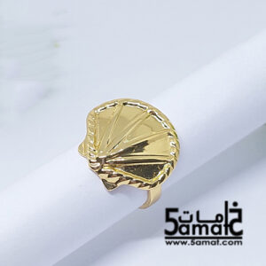 خاتم  ستانلس ذهبي – فري سايز – قابل للتوسيع –  مقاوم للصدأ- موديلات الصيف