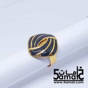 خاتم  ستانلس ذهبي – فري سايز – قابل للتوسيع –  مقاوم للصدأ