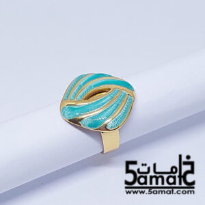 خاتم  ستانلس ذهبي – فري سايز – قابل للتوسيع –  مقاوم للصدأ