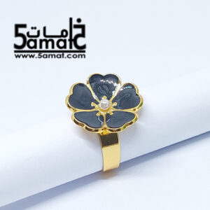 خاتم  ستانلس ذهبي – فري سايز – قابل للتوسيع –  مقاوم للصدأ