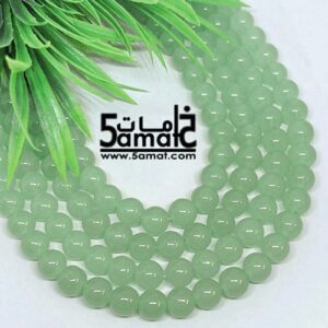 فرع خرز مرمر دبل زجاج مقاس 8 – لون بستاج – في حدود 100 حبه