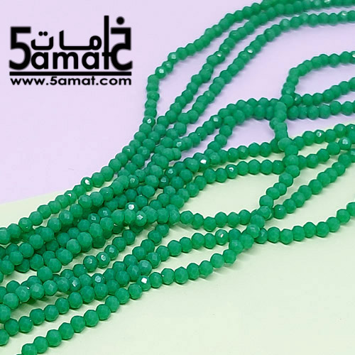 فرع كريستال رفيع مقاس 3 - أخضر تركواز