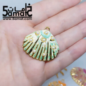 دلايه ذهب صيني صدفه ملونه  – قطعه واحده