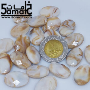 خرز بلاستيك – بيضاوي مضلع – 20 جرام – الكميه موضحه في الصوره