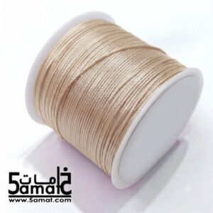 بكره خيط بوليستر  للحظاظات والسبح  لون بيج في حدود ال 50يارده (45 متر)